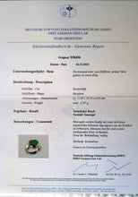 Lade das Bild in den Galerie-Viewer, Herz Ring 18k 750 Weißgold Smaragd Kolumbien 4,8 Carat Verlobungsring RG 54