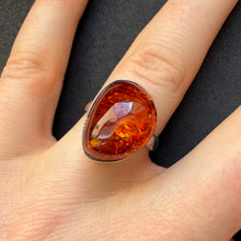 Load image into Gallery viewer, Vintage Ring Bernstein Sterling Silber 925 RG 57/58