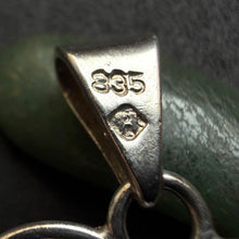 Load image into Gallery viewer, Jugendstil Art Deco Anhänger 835 Silber Spinell blau Handarbeit alt antik c. 1920