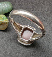 Lade das Bild in den Galerie-Viewer, Jugendstil Ring Silber 835 Karneol alt antik