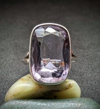 Lade das Bild in den Galerie-Viewer, Art Deco Jugendstil Ring Silber 800 Amethyst