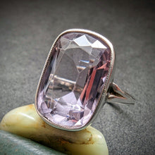 Lade das Bild in den Galerie-Viewer, Art Deco Jugendstil Ring Silber 800 Amethyst