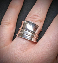 Lade das Bild in den Galerie-Viewer, Moderner Designer Ring Sterling Silber 925 RG 61