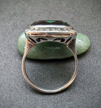 Lade das Bild in den Galerie-Viewer, Art Deco Jugendstil Ring Silber 925 Designer Turmalin