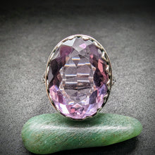Lade das Bild in den Galerie-Viewer, Antiker Jugendstil Ring Silber 935 Amethyst