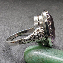 Lade das Bild in den Galerie-Viewer, Antiker Jugendstil Ring Silber 935 Amethyst