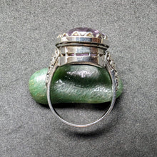 Lade das Bild in den Galerie-Viewer, Antiker Jugendstil Ring Silber 935 Amethyst