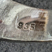 Lade das Bild in den Galerie-Viewer, Jugendstil Ring Silber 935 Citrin Handarbeit Satyr Pan Faun alt antik c. 1910 RG 64