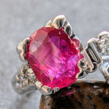 Lade das Bild in den Galerie-Viewer, Toi et Moi Ring 14k 585 Gold Rubin 0,50 Ct Diamant 0,60 Ct antik c. 1920 RG 52