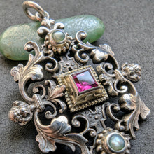Load image into Gallery viewer, Neorenaissance Silber Anhänger Hermann Bauer Schwäbisch Gmünd Perle antik 1883 S