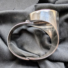 Lade das Bild in den Galerie-Viewer, Vintage Armreif Christer Stenberg for Kaunis Koru 925 Silber Tigerauge Armband 1975 S