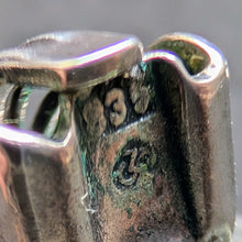 Load image into Gallery viewer, Vintage traditional earrings 835 silver gold plated settings XL garnet red old S