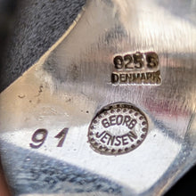 Lade das Bild in den Galerie-Viewer, Vintage Georg Jensen Denmark Nr. 91 Designer Ring Sterling Silber 925 RG 52 S