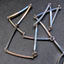 Load image into Gallery viewer, Modernism Designer Necklace NE From Denmark 925 Silver Rose Quartz S