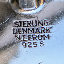 Load image into Gallery viewer, Modernism Designer Necklace NE From Denmark 925 Silver Rose Quartz S