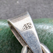 Lade das Bild in den Galerie-Viewer, Jugendstil Art Deco Anhänger 835 Silber Rauchquarz Handarbeit alt antik S