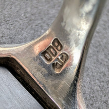 Lade das Bild in den Galerie-Viewer, Jugendstil Designer Ring 800 Silber Onyx Herrenring alt antik c. 1920 RG 65 S