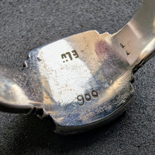 Lade das Bild in den Galerie-Viewer, Jugendstil Monogramm Ring 900 Silber HK KH alt c. 1920 RG 63 S