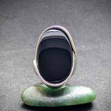 Lade das Bild in den Galerie-Viewer, Vintage Designer Ring 925 Silber Onyx CNP Christian Neusser Pforzheim RG 51 S