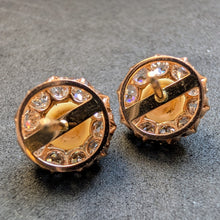 Lade das Bild in den Galerie-Viewer, Cluster Ohrringe Ohrstecker 585 Gold Diamanten c. 2,5 Ct Perlen antik c. 1900 S