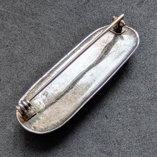 Load image into Gallery viewer, Art Deco Retro Brooch Granulation Silver Moss Agate Handmade Old c. 1930 S