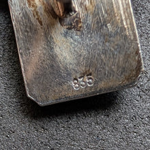 Lade das Bild in den Galerie-Viewer, Vintage Armband 835 Silber Amethyst lila Modernismus S