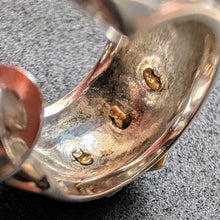 Lade das Bild in den Galerie-Viewer, Moderne Designer Ohrringe Sterling Silber 925 14k 585 Gold Elemente S