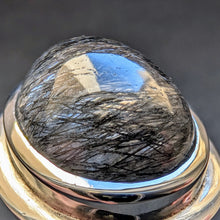 Lade das Bild in den Galerie-Viewer, Designer Ring Rutilquarz Sterling Silber 925 Silberschmiedearbeit 36,7 g RG 58 S