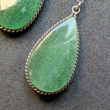 Lade das Bild in den Galerie-Viewer, Jugendstil Lavalliere Collier Silber grüner Quarz alt antik c. 1910 S