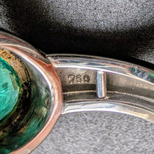 Lade das Bild in den Galerie-Viewer, Herz Ring 18k 750 Weißgold Smaragd Kolumbien 4,8 Carat Verlobungsring RG 54