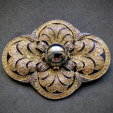 Lade das Bild in den Galerie-Viewer, Art Deco Brosche TF Theodor Fahrner Hämatit Markasit 925 Silber alt c. 1930s S