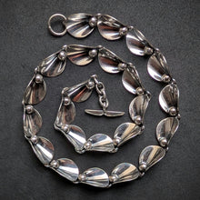 Lade das Bild in den Galerie-Viewer, Vintage Designer Collier Niels Erik NE From Denmark Sterling Silber 925 alt S