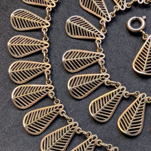 Load image into Gallery viewer, Art Deco designer necklace chain 835 silver gold-plated silversmith work S