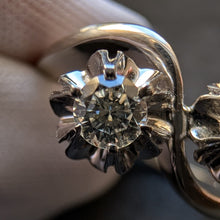 Load image into Gallery viewer, Vintage Toi et Moi ring 14k 585 gold diamond brilliant 0.30 carat Vienna RG 58/59 S