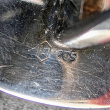 Lade das Bild in den Galerie-Viewer, Vintage Designer Manschettenknöpfe Bernstein 835 Silber Silberschmiedearbeit S