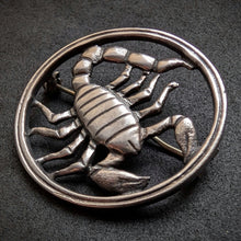 Lade das Bild in den Galerie-Viewer, Vintage Skorpion Brosche Volmer Balmer Denmark Sterling Silber 925