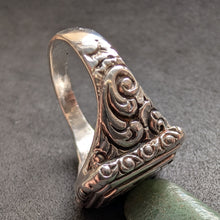 Lade das Bild in den Galerie-Viewer, Jugendstil Monogramm Ring 800 Silber SG GS alt antik c. 1920 RG 69/70