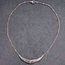 Lade das Bild in den Galerie-Viewer, Vintage Collier Moser & Pfeil Pforzheim 925 Silber vergoldet Kette Handarbeit S
