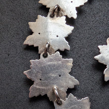 Lade das Bild in den Galerie-Viewer, Jugendstil Art Deco Ahornblatt Collier Kette 925 Silber Handarbeit alt antik S