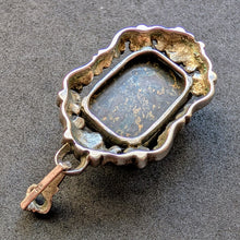 Lade das Bild in den Galerie-Viewer, Jugendstil Anhänger 835 Silber Speckstein alt antik c. 1920 S
