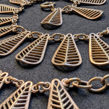 Load image into Gallery viewer, Art Deco Designer Collier Kette 835 Silber vergoldet Silberschmiedearbeit S