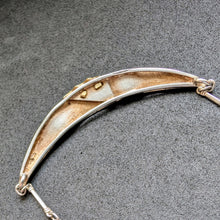 Lade das Bild in den Galerie-Viewer, Vintage Collier Moser & Pfeil Pforzheim 925 Silber vergoldet Kette Handarbeit S