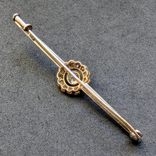 Lade das Bild in den Galerie-Viewer, Art Deco Target Brosche 14k 585 Gold Diamanten 0,51 Ct alt antik c. 1920 S