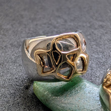 Lade das Bild in den Galerie-Viewer, Moderne Designer Ohrringe Sterling Silber 925 14k 585 Gold Elemente S