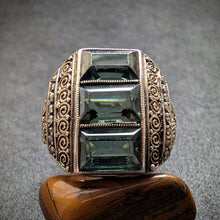 Lade das Bild in den Galerie-Viewer, Art Deco Ring TF Theodor Fahrner Spinell Markasit Pforzheim alt c. 1930 55/56 S