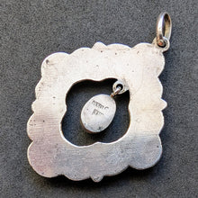 Lade das Bild in den Galerie-Viewer, Jugendstil Anhänger 830 Silber JW Butterscotch Bernstein alt antik c. 1920 S