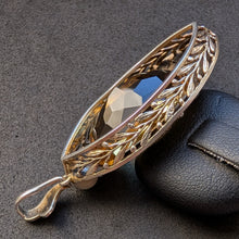 Load image into Gallery viewer, Art Nouveau pendant silver gold-plated citrine 23 carat pearl old antique c. 1920 S