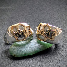 Lade das Bild in den Galerie-Viewer, Moderne Designer Ohrringe Sterling Silber 925 14k 585 Gold Elemente S