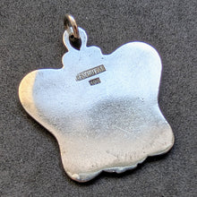 Lade das Bild in den Galerie-Viewer, Jugendstil Emaille Anhänger 800 Silber Geschützt Fliegender Holländer antik S