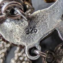 Lade das Bild in den Galerie-Viewer, Vintage Tracht Collier 925 Silber BS Bartel & Sohn Amethyst Perle Kropfkette S